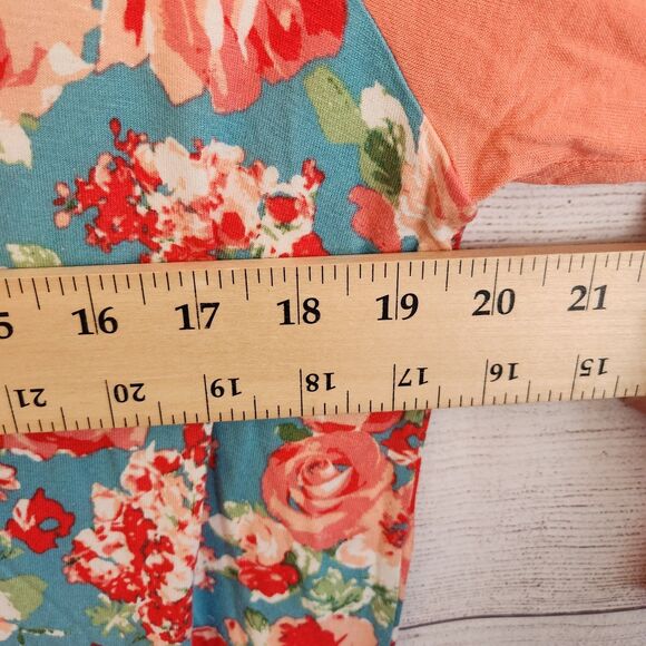 DownEast Xl Pink Floral Cottagecore Y2K Long Sleeve T-shirt - Picture 6 of 8